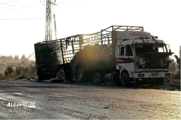 UN suspends all convoys in Syria after attack on aid trucks